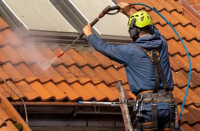 Démoussage et hydrofuge de toiture à Sardent